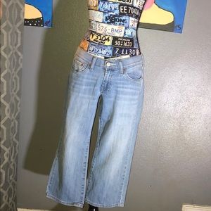 Lucky Brand classic rider crop jeans